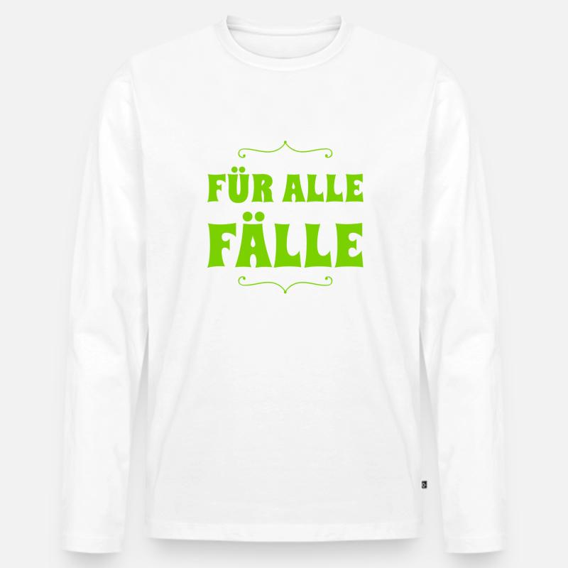 Plan B - Männer Premium Bio Langarmshirt - Weiß
