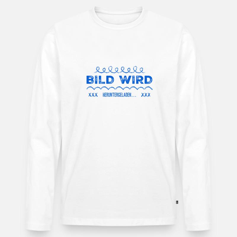 Bild wird heruntergeladen - Männer Premium Bio Langarmshirt - Weiß
