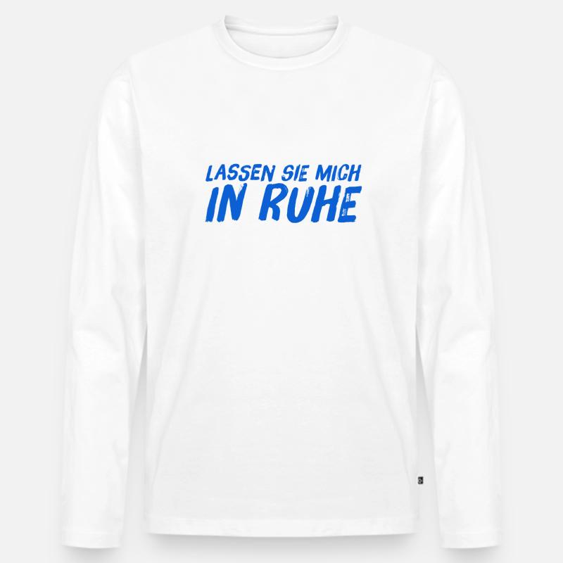sie sind nervig - Männer Premium Bio Langarmshirt - Weiß