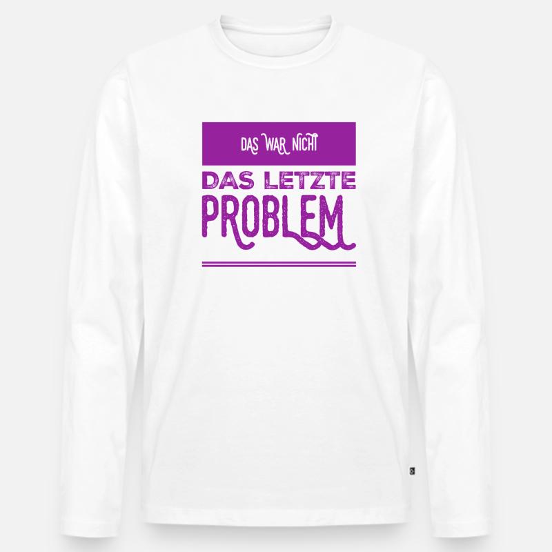 Problemlöser - Männer Premium Bio Langarmshirt - Weiß