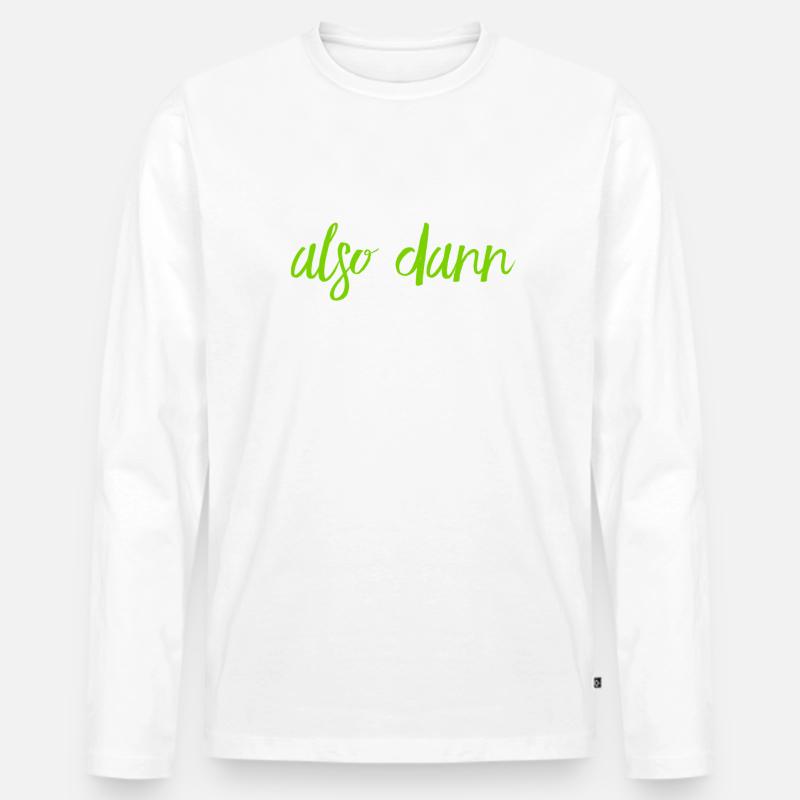auf geht es - Männer Premium Bio Langarmshirt - Weiß