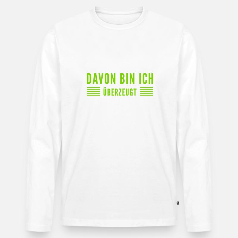 zweifelsohne - Männer Premium Bio Langarmshirt - Weiß