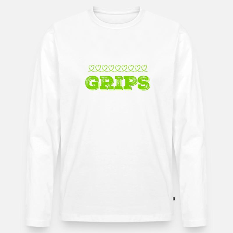 ich bin clever - Männer Premium Bio Langarmshirt - Weiß