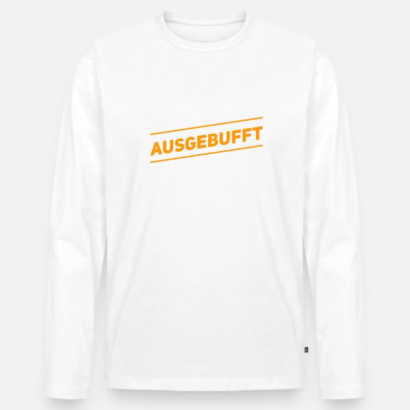 ich bin ein Fuchs - Männer Premium Bio Langarmshirt - Weiß
