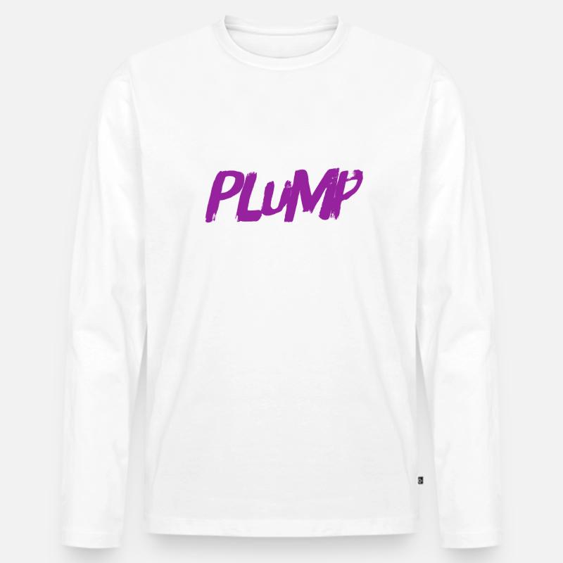 unbeholfen - Männer Premium Bio Langarmshirt - Weiß