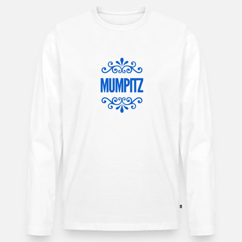 voll der Mumpitz - Männer Premium Bio Langarmshirt - Weiß