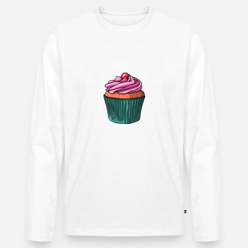 Rosa Muffin - Männer Premium Bio Langarmshirt - Weiß