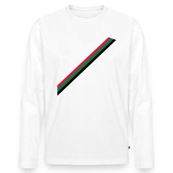 country colours - Men's Premium Organic Long Sleeve Shirt - white - Front - Nico (187cm)