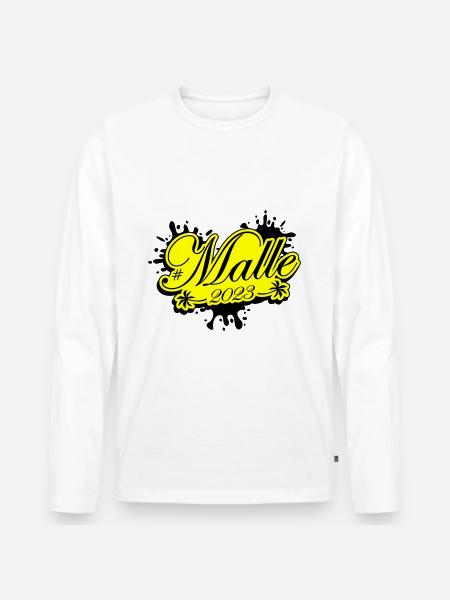 Malle 2023 Palier - T-shirt manches longues Premium bio Homme - blanc