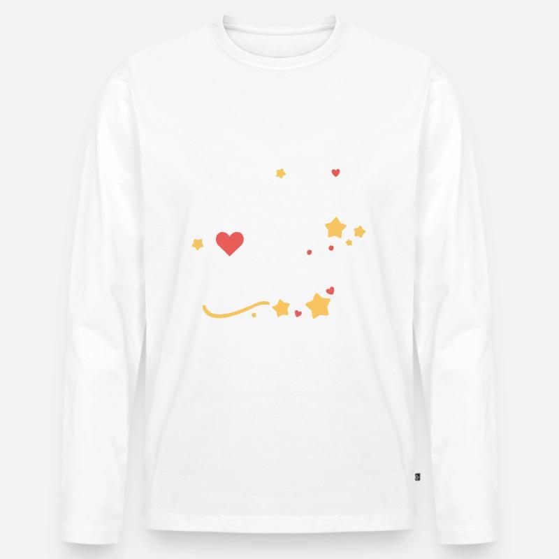 Freundschafts-erntedankfest, Dankbare Freunde - Männer Premium Bio Langarmshirt - Weiß