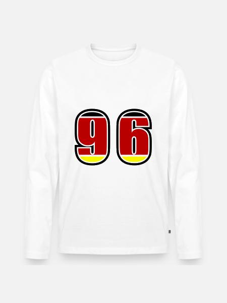 96 Number Germany Jersey - Men's Premium Organic Long Sleeve Shirt - white
