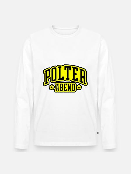 Polterabend Junggesellenabschied - Männer Premium Bio Langarmshirt - Weiß