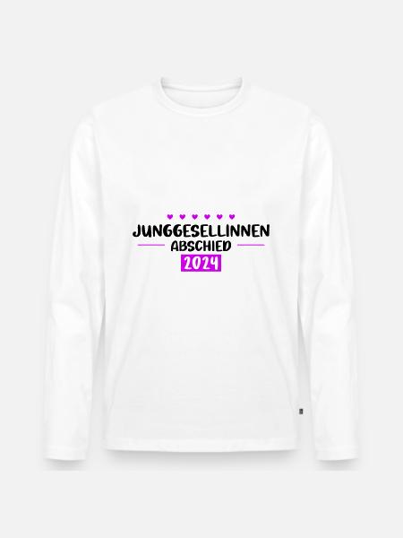Bachelorette Party 2024 - Men's Premium Organic Long Sleeve Shirt - white