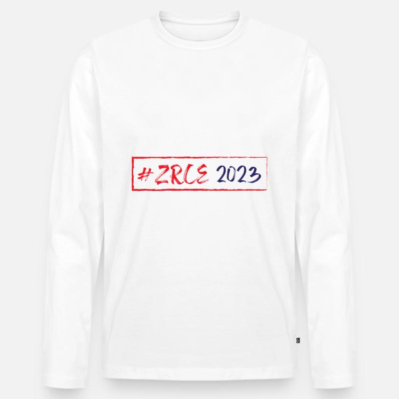 Zrce 2023 - Männer Premium Bio Langarmshirt - Weiß