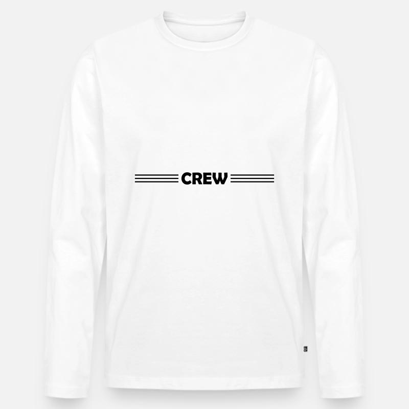Conception de l’équipage - T-shirt manches longues Premium bio Homme - blanc