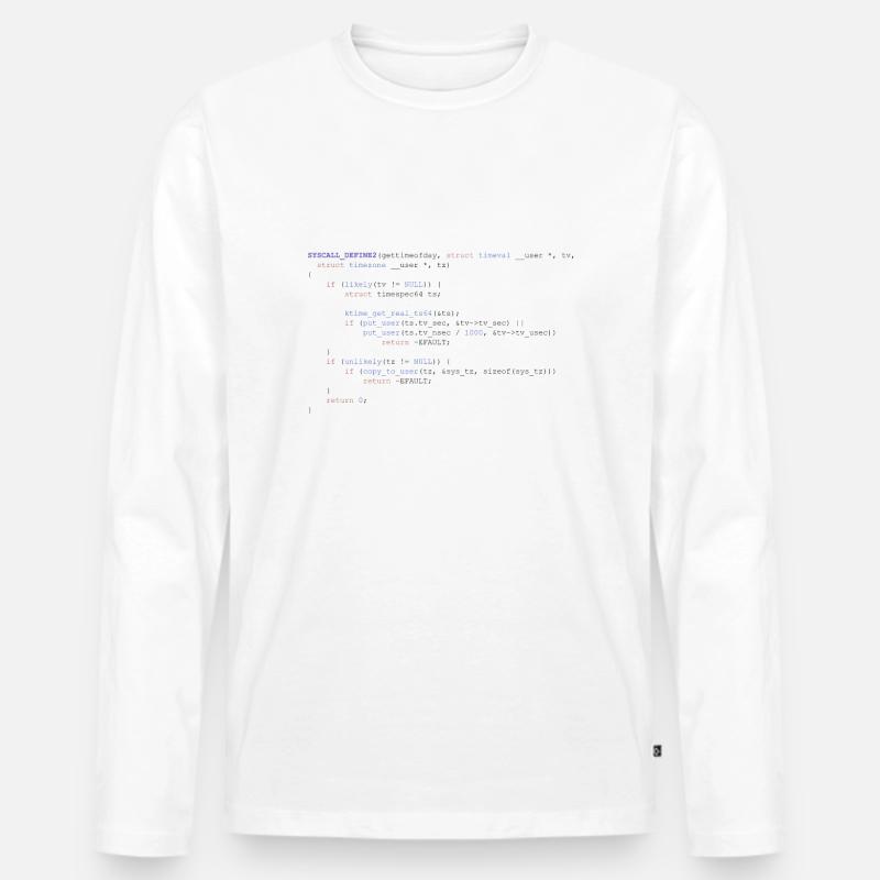 Software code Men's Premium Organic Long Sleeve Shirt