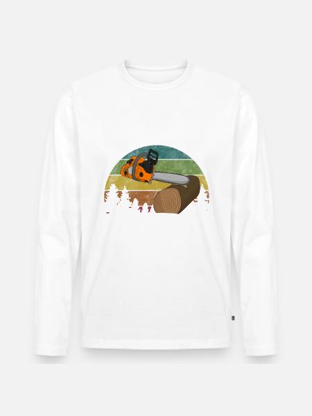 Tronçonneuse Tronçonneuse - T-shirt manches longues Premium bio Homme -