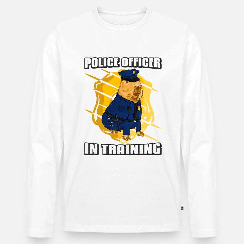Polizei Ausbildung - Männer Premium Bio Langarmshirt - undefined