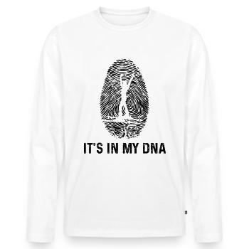 It's in my DNA 1 - - Men's Premium Organic Long Sleeve Shirt - white - Front - Nico (187cm)