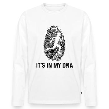 It's in my DNA 1 - - Men's Premium Organic Long Sleeve Shirt - white - Front - Nico (187cm)
