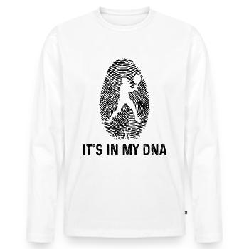 It's in my DNA - - Men's Premium Organic Long Sleeve Shirt - white - Front - Nico (187cm)