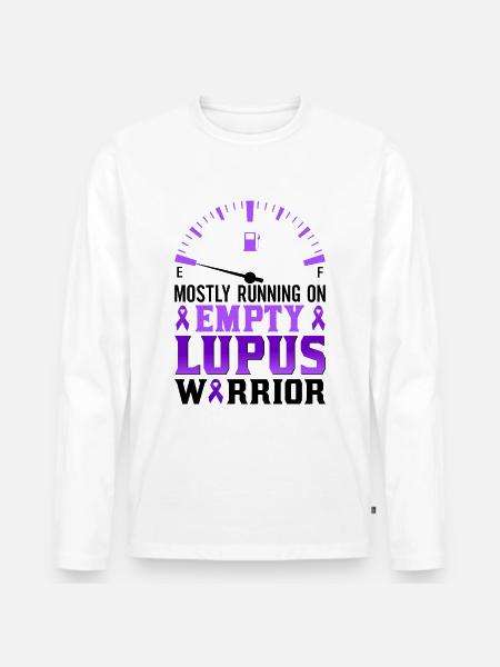 Lupus Awareness Month - Men's Premium Organic Long Sleeve Shirt - white