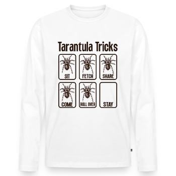 Tarantula breeder spider owner tarantula - Men's Premium Organic Long Sleeve Shirt - white - Front - Nico (187cm)