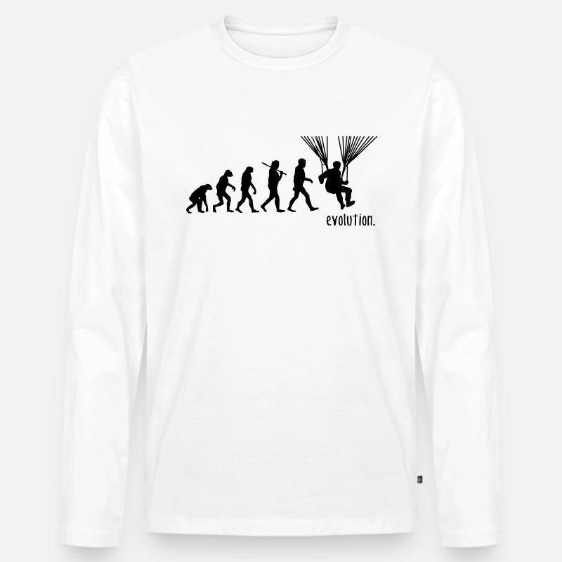 Paragliding Evolution Gleitschirm Evolution Männer Premium Bio Langarmshirt