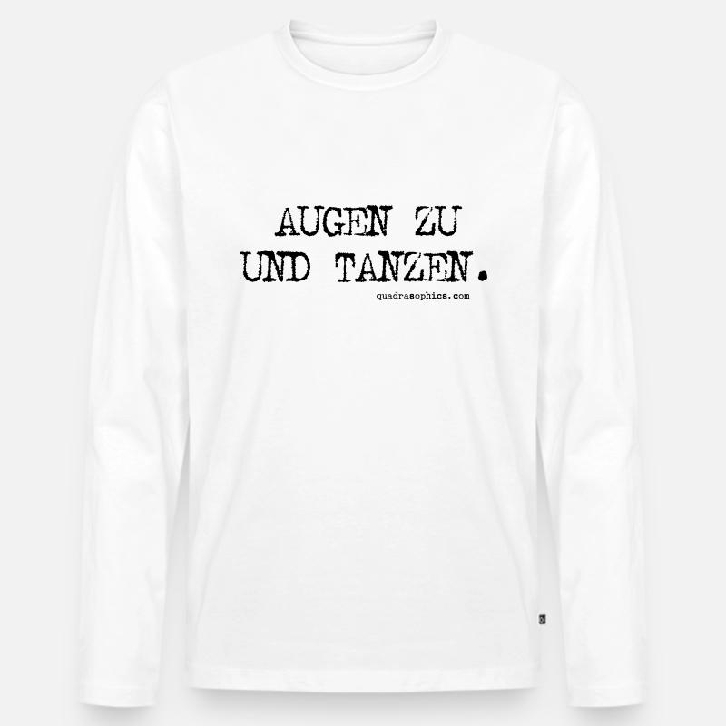 Tanzen - Männer Premium Bio Langarmshirt - Weiß