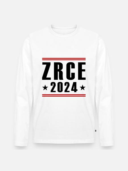 Zrce 2024 - Men's Premium Organic Long Sleeve Shirt - white
