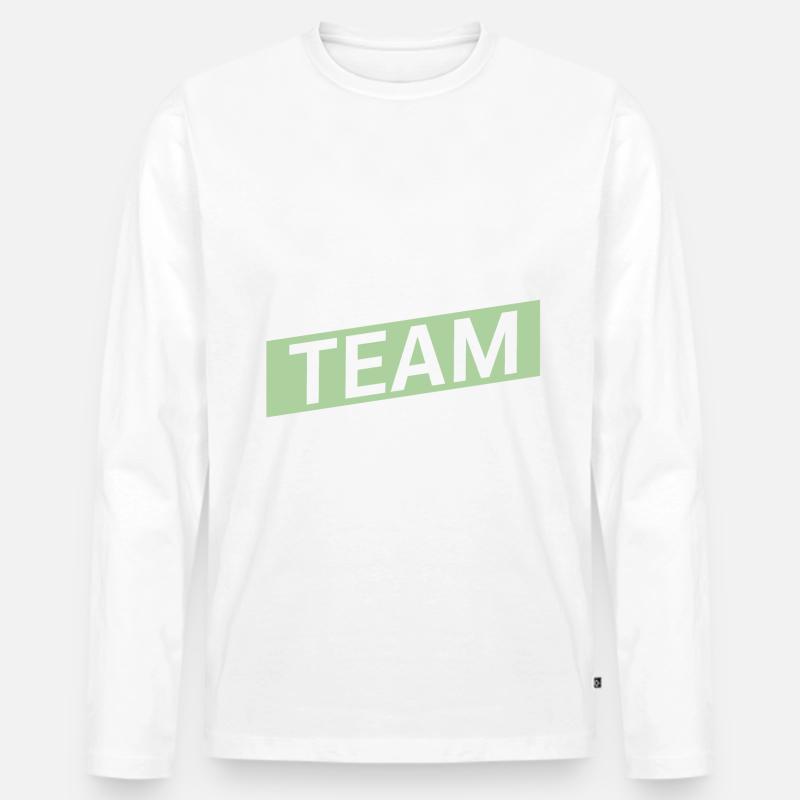 Cricket Team - Männer Premium Bio Langarmshirt - Weiß