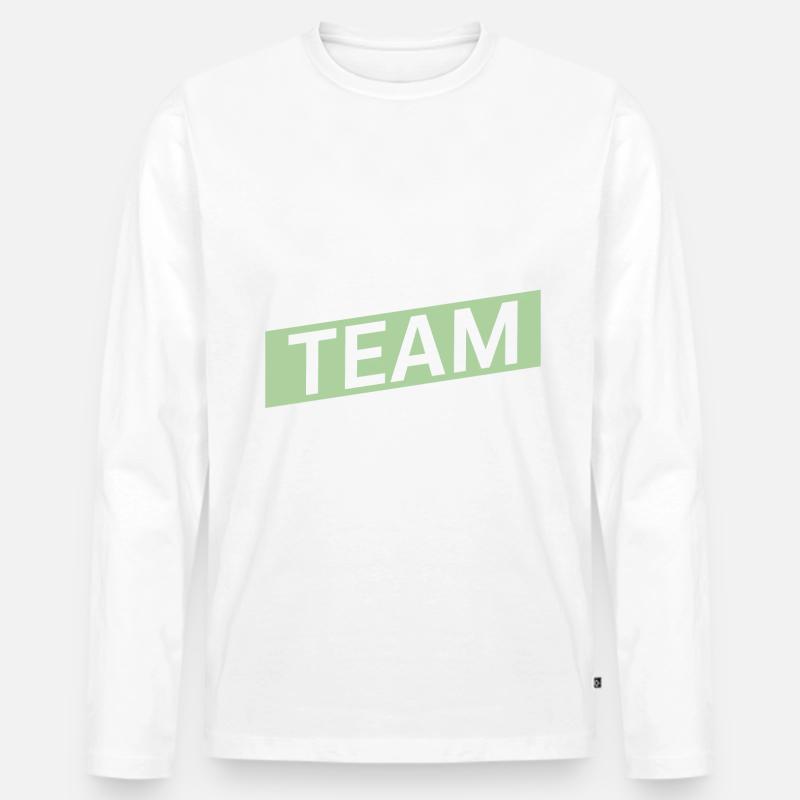 Breakdance Team - Männer Premium Bio Langarmshirt - Weiß