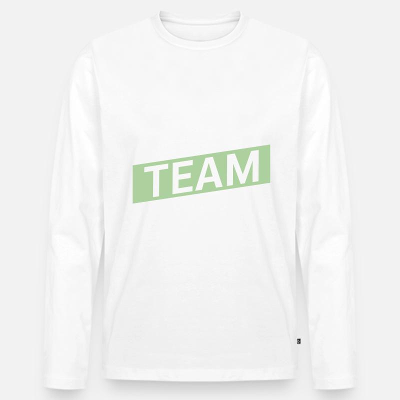 Motorcycle Team - Männer Premium Bio Langarmshirt - Weiß