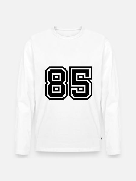 Symbole numérique 85 - T-shirt manches longues Premium bio Homme - blanc