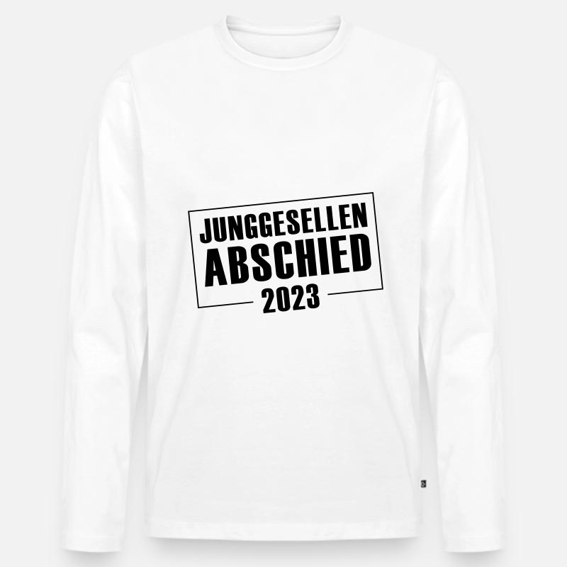 Junggesellenabschied 2023 Jga - Männer Premium Bio Langarmshirt - Weiß