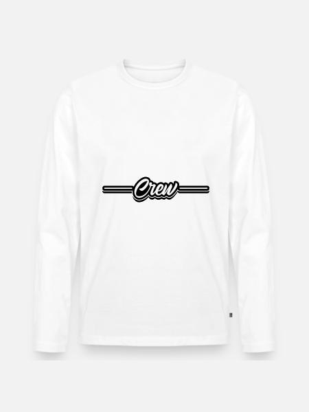 Conception de l’équipage - T-shirt manches longues Premium bio Homme - blanc