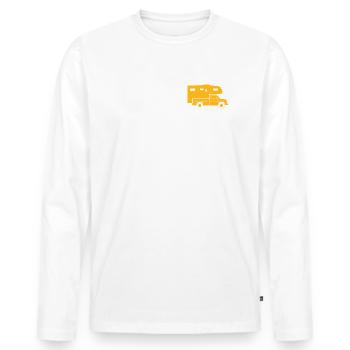 Pickup Wohnkabine Camping Ich & Meine Follower - Männer Premium Bio Langarmshirt - Weiß - Vorne - Nico (187cm)