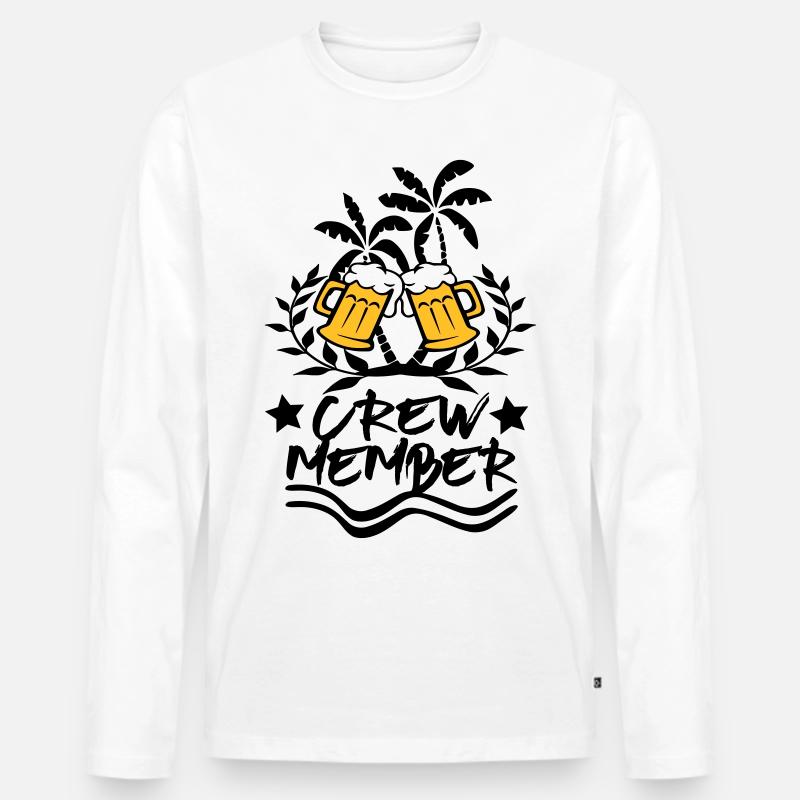 Crew Member / Party Design - Männer Premium Bio Langarmshirt - undefined