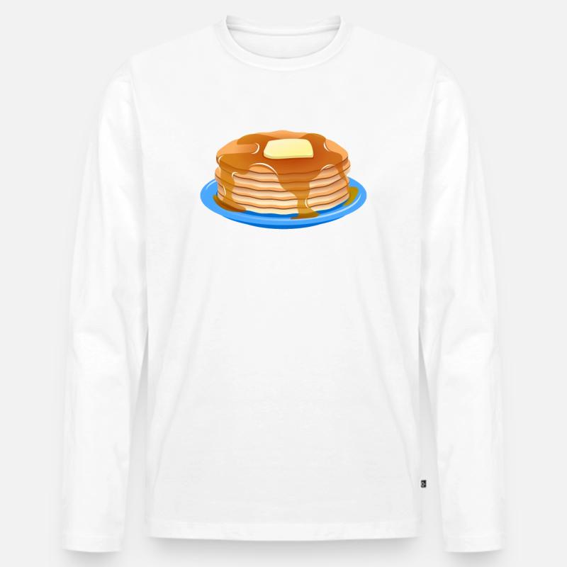 Pfannkuchen Bäcker - Männer Premium Bio Langarmshirt - undefined