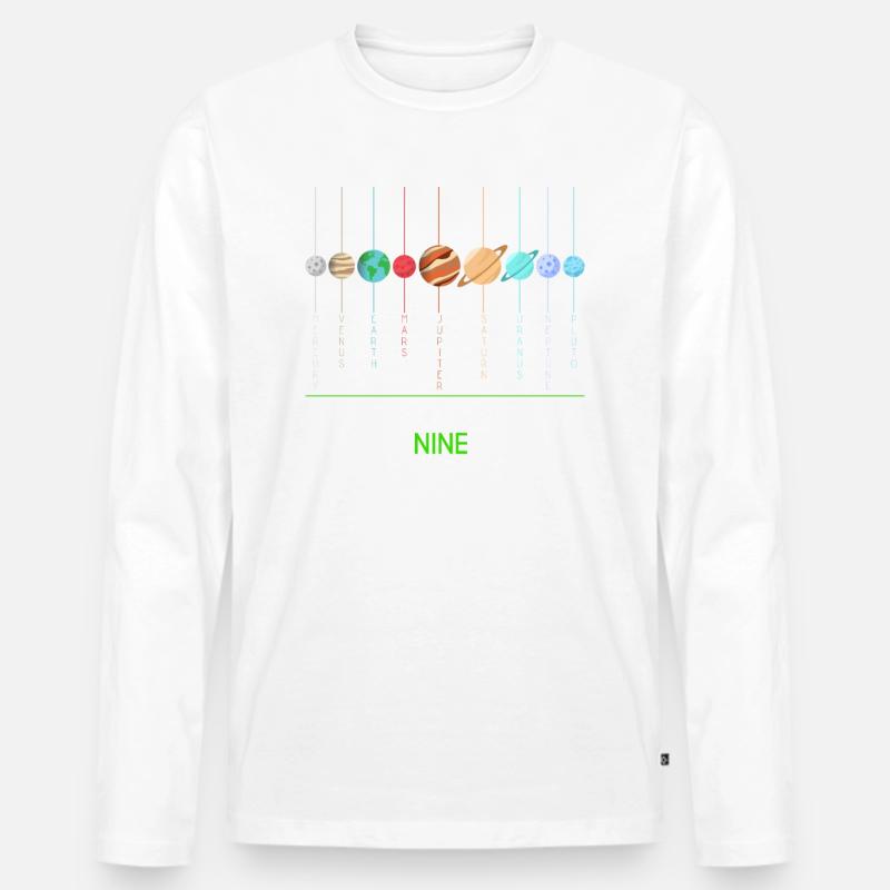 9 Planets Planets - Männer Premium Bio Langarmshirt - undefined