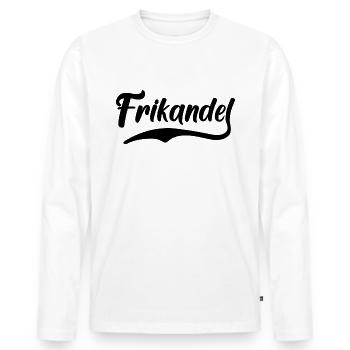 Frikandel Holland Frikandeln Special - Men's Premium Organic Long Sleeve Shirt - white - Front - Nico (187cm)