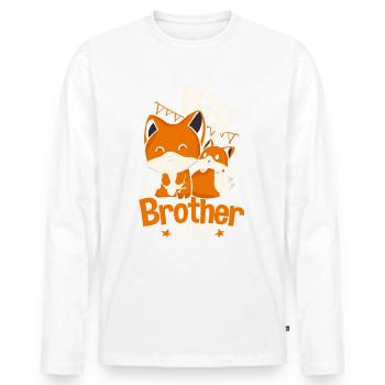 Kids Big Brother 2024 Fox Pregnancy - Men's Premium Organic Long Sleeve Shirt - white - Front - Nico (187cm)