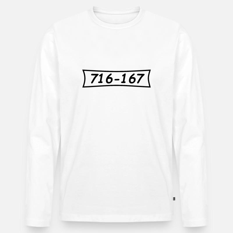 Panzerknacker Nummer 716 167 - Männer Premium Bio Langarmshirt - Weiß