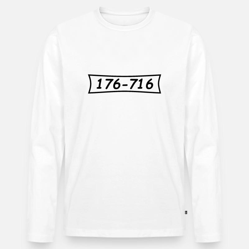 Panzerknacker Nummer 176 716 - Männer Premium Bio Langarmshirt - Weiß