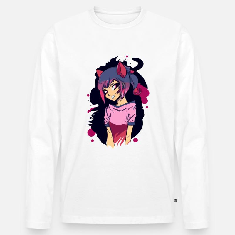 Cosplay - Männer Premium Bio Langarmshirt - Weiß