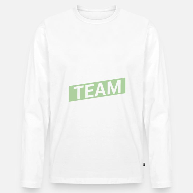 Bbq Team - Männer Premium Bio Langarmshirt - Weiß