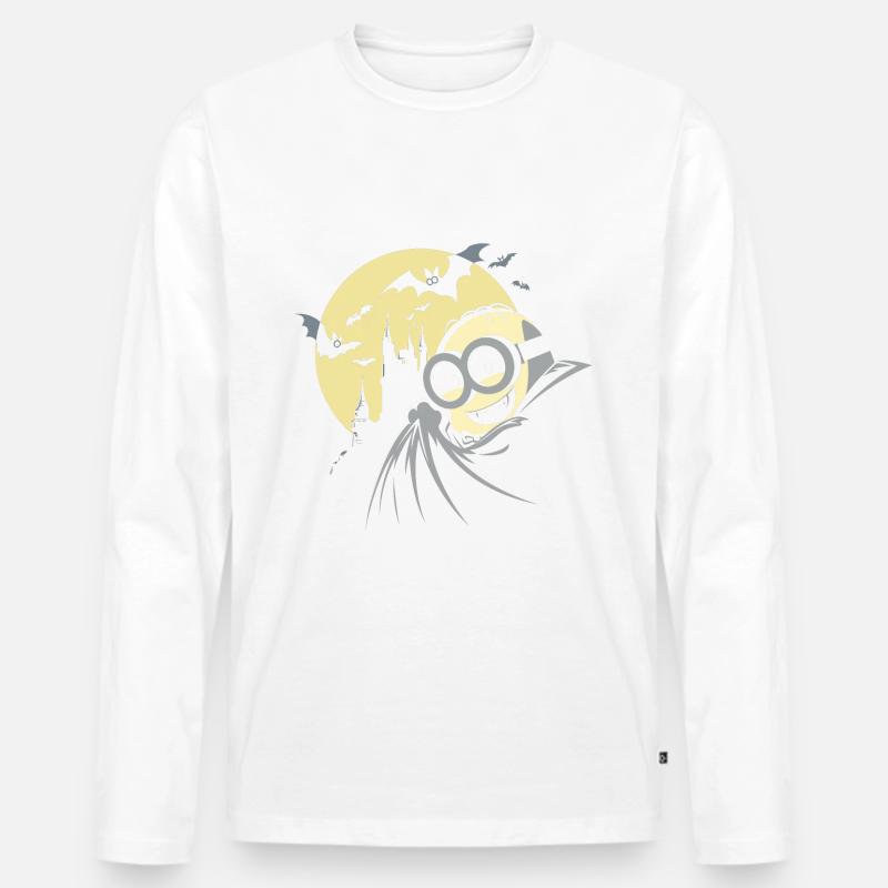 Minions Dave Halloween - Männer Premium Bio Langarmshirt - undefined