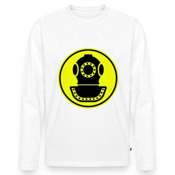 apnoe tauchen helm - Männer Premium Bio Langarmshirt - Weiß - Vorne - Nico (187cm)