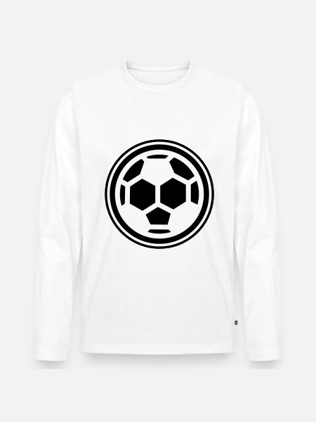 Soccer soccer - Men's Premium Organic Long Sleeve Shirt - white
