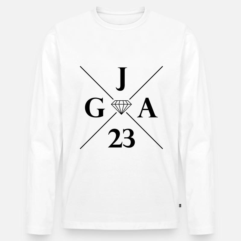 Jga 2023 Junggesellenabschied - Männer Premium Bio Langarmshirt - Weiß
